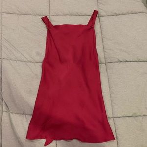 Free People Silky High Neck Top, S